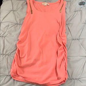 Michael Kors zip tank blouse medium